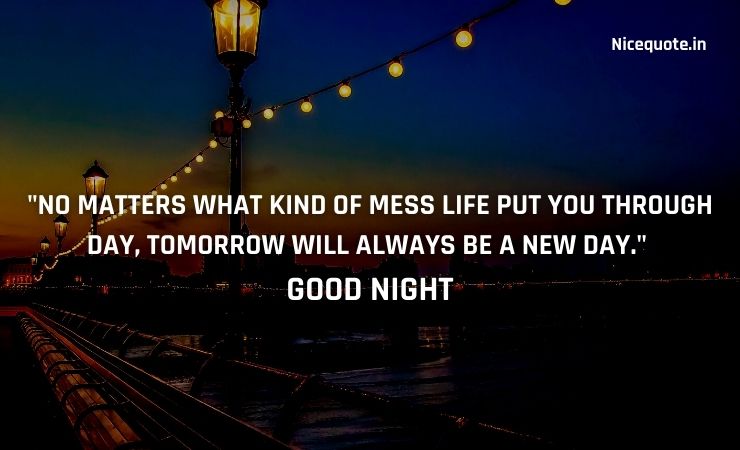 Good night quotes and message with images