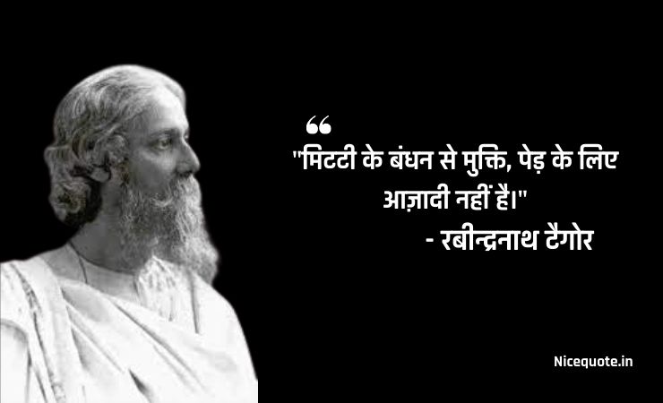 thoughts of rabindranath tagore in hindi