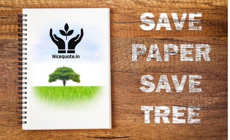 Save tree slogan
