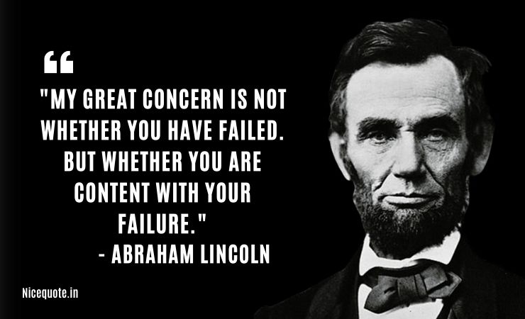 Abraham Lincoln Thoughts on success