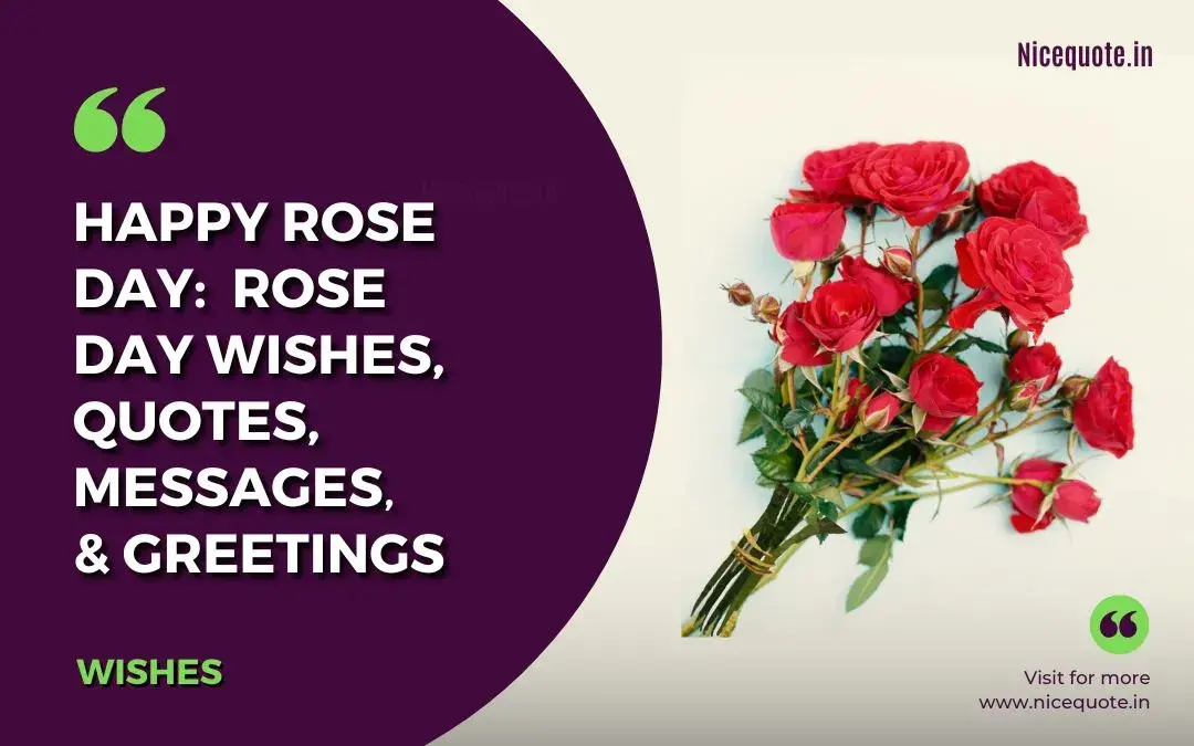 Rose Day Quotes, Wishes, and Messages