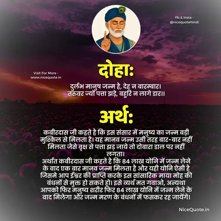 Kabir Das Quotes in Hindi